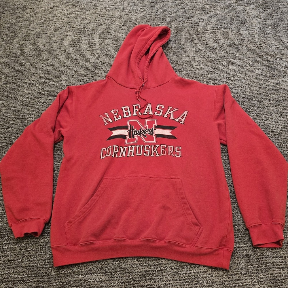 NCAA Nebraska‎ Huskers Womens Medium Red Hoodie Cornhuskers